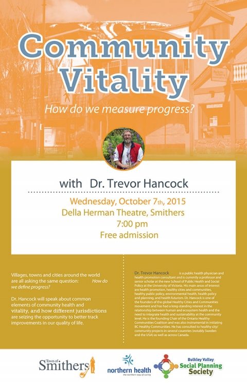Community Vitality Presentation tonight
