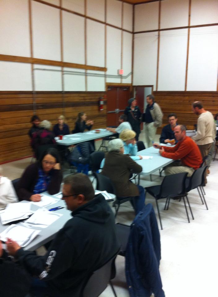 Brainstorming at RDBN re-use shed meeting; Houston tonight