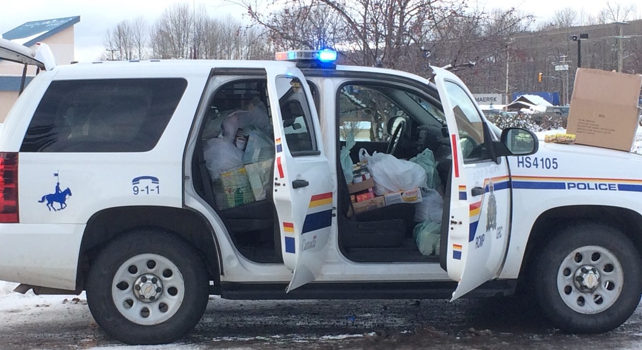 RCMP fill 3 vehicles, raise over $1200 with annual fundraiser