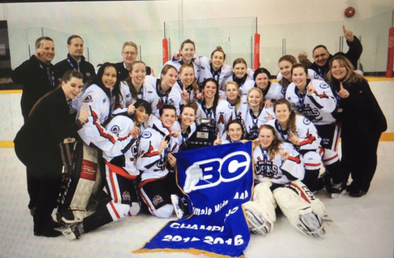 Caps win back to back female midget titles after blanking Comets