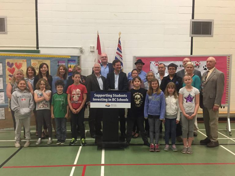 “Replacing Walnut Park Elementary with a safe, new modern school” BC Minister of Education