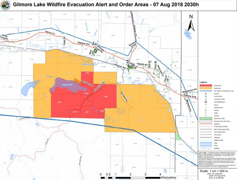 RDBN issues Evacuation Alert and Order for fire near Topley