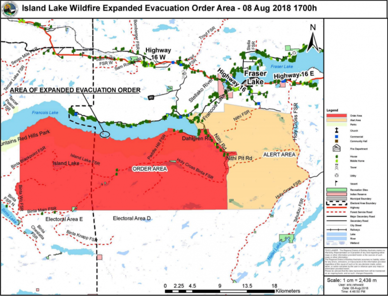 Island Lake Wildfire forces RDBN to expand Evacuation Order