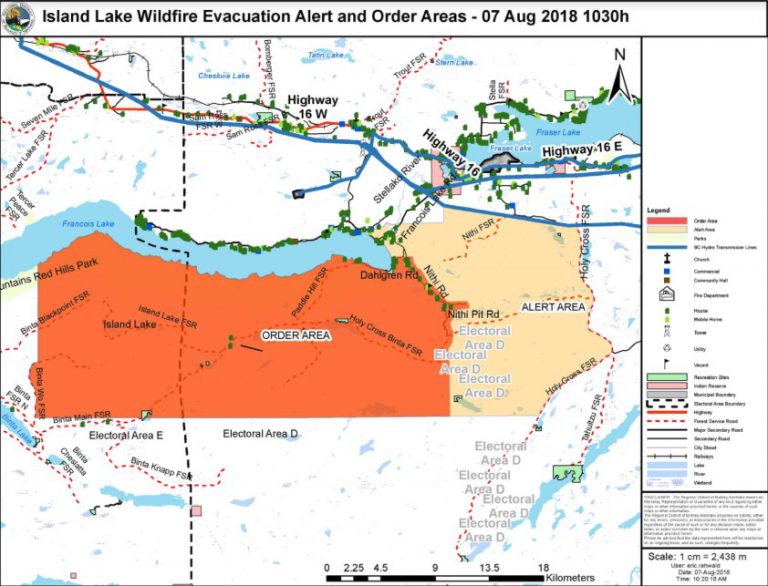 RDBN expands the Island Lake Evacuation Zones for a 2nd time