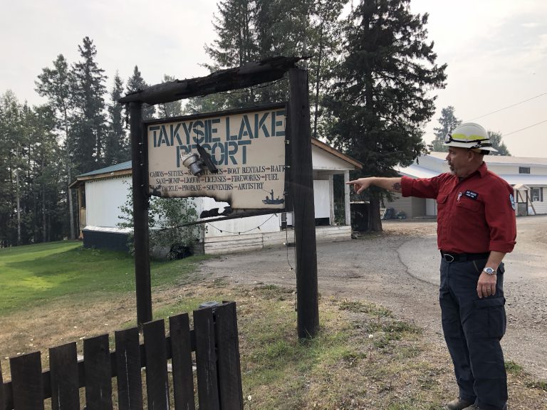 Helping fight the fire: The Takysie Lake Resort