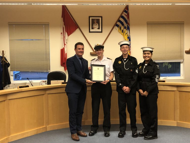 Smithers Town Council recognizes Royal Canadian Sea Cadets Centennial year