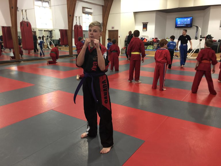 Smithers own Karate Kid getting ready for  World Karate Competition