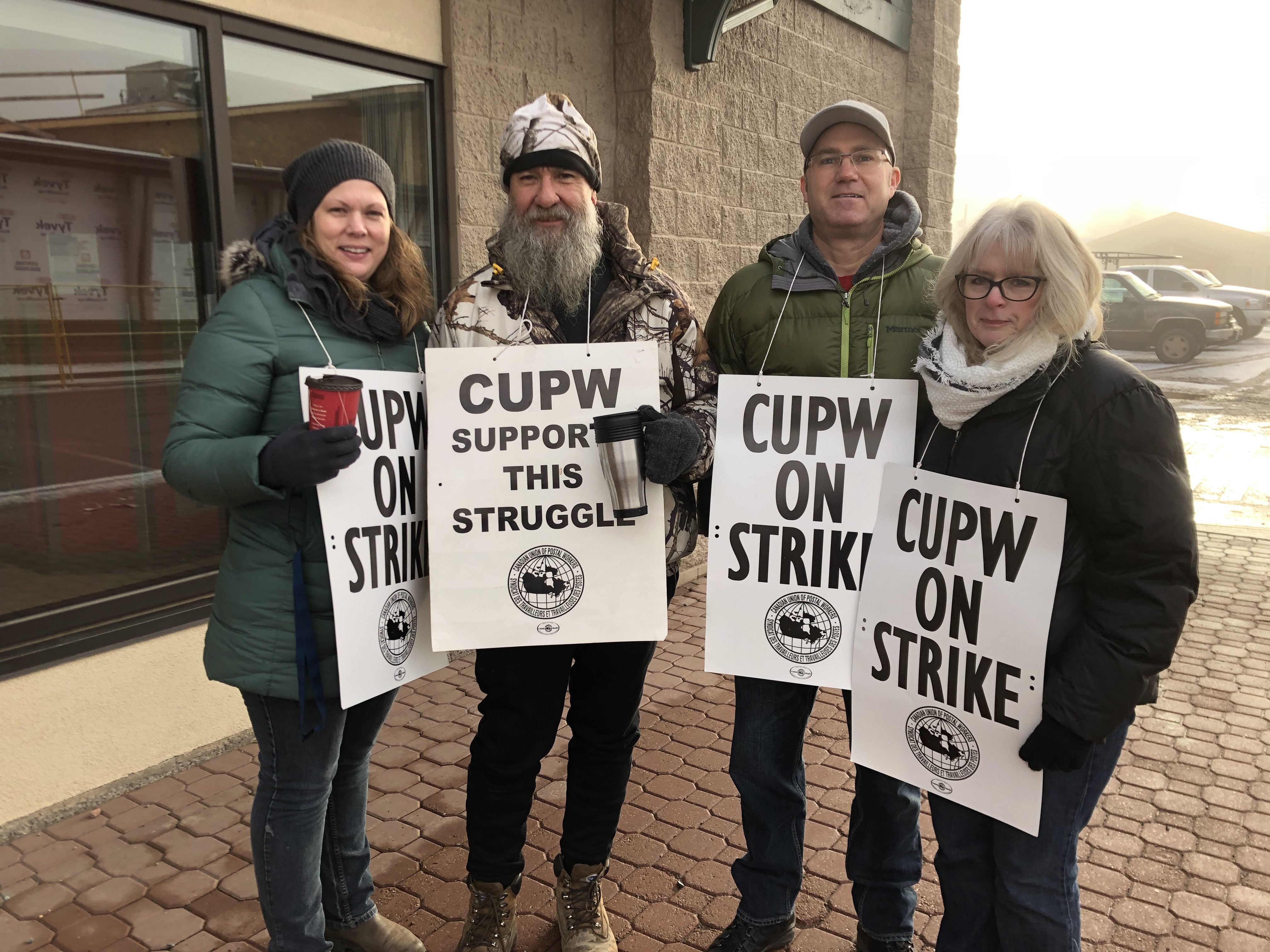 Canada Post workers on strike today in Smithers, Telkwa, Houston, and