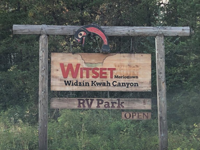 Witset gets new sign after communities name changed