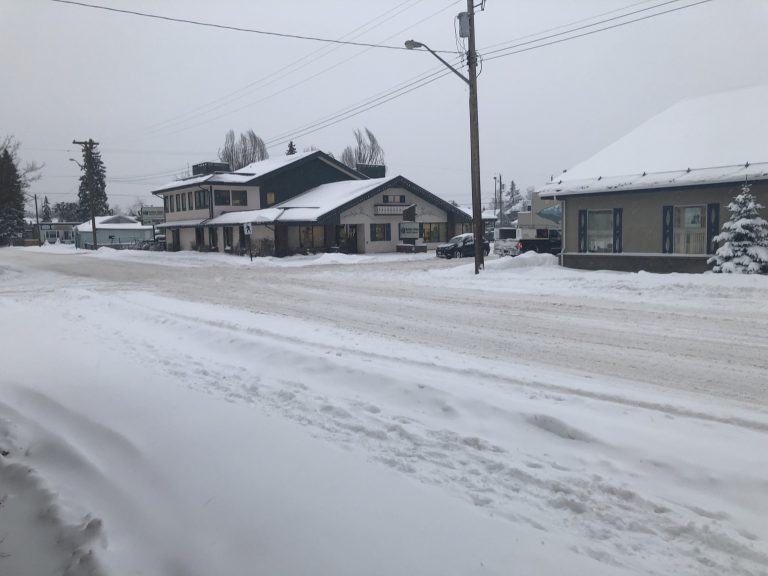 Snowfall warning still in effect in the Bulkley Valley