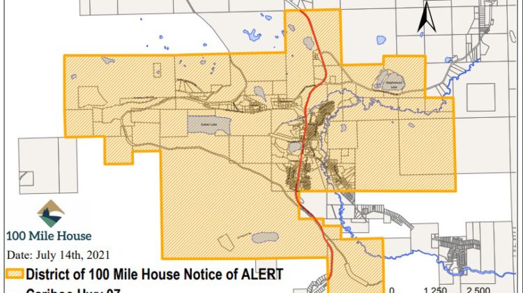 Evacuation Alert issued for 100 Mile House