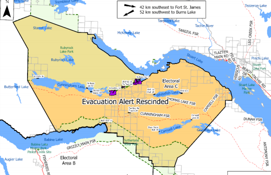 Camsell Lake Evacuation Alert rescinded