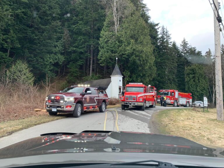 Usk Pioneer Chapel damaged from fire