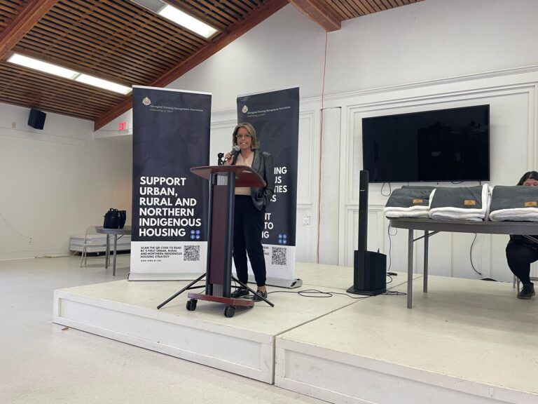 Local community attends event to support Indigenous Housing