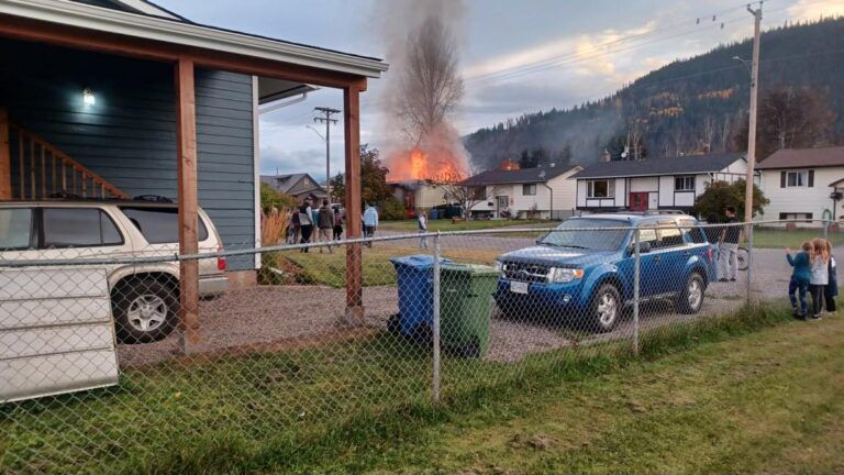 Smithers home destroyed by fire