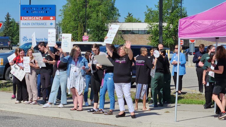 “Our entire region is in crisis:” Nurses demand action as UHNBC capacity sits at 125%