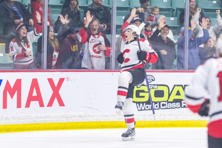 Parascak’s hat-trick paces Cougars to convincing win over Spokane