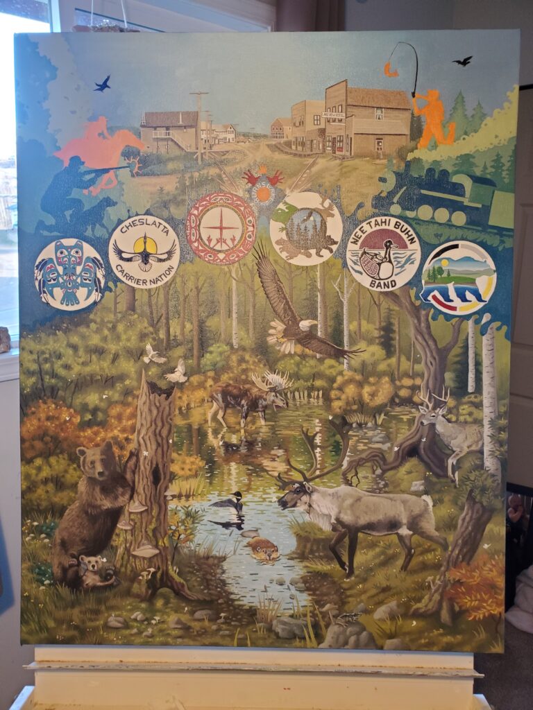 Burns Lake Centennial Art Piece showcased at the Village Office