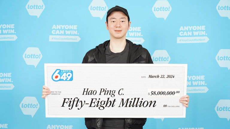 Largest lottery prize ever awarded on Playnow.com